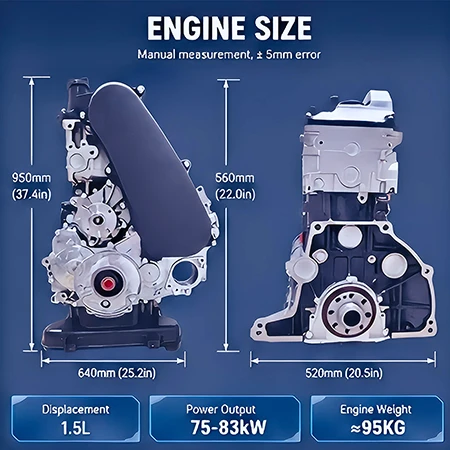Toyota 2KD-FTV 2.5L D-4D Diesel Engine Long Block Product Information Table factory